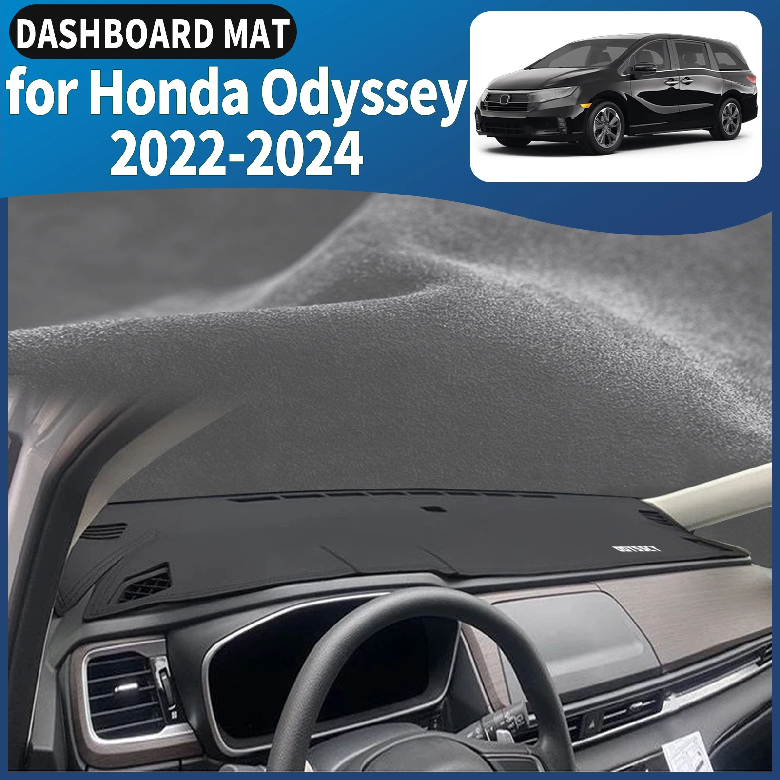 

fit for Honda Odyssey 2022 2021 2023 2024 LOGO Dashmat Dashboard Cover Pad DashMat Sunshade Car Accessories Protective Carpet
