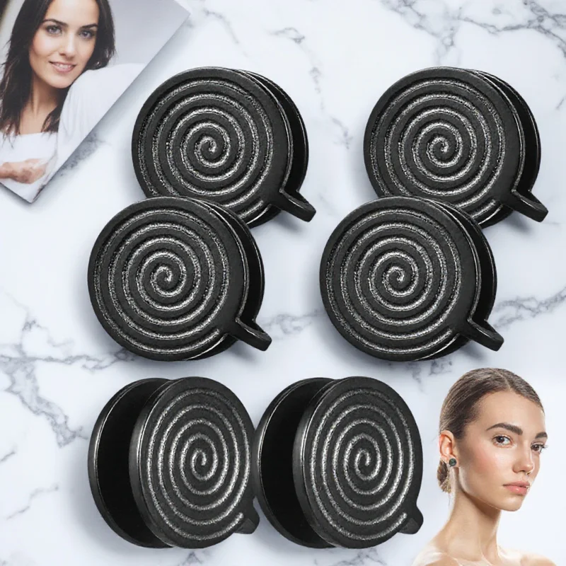 

Fashion Ear Cuff Set 3 Pair No Hole Earrings for Women Men Fake Hoop Clip On Non Pierced Spiral Dainty Trendy Decorative Jewelry