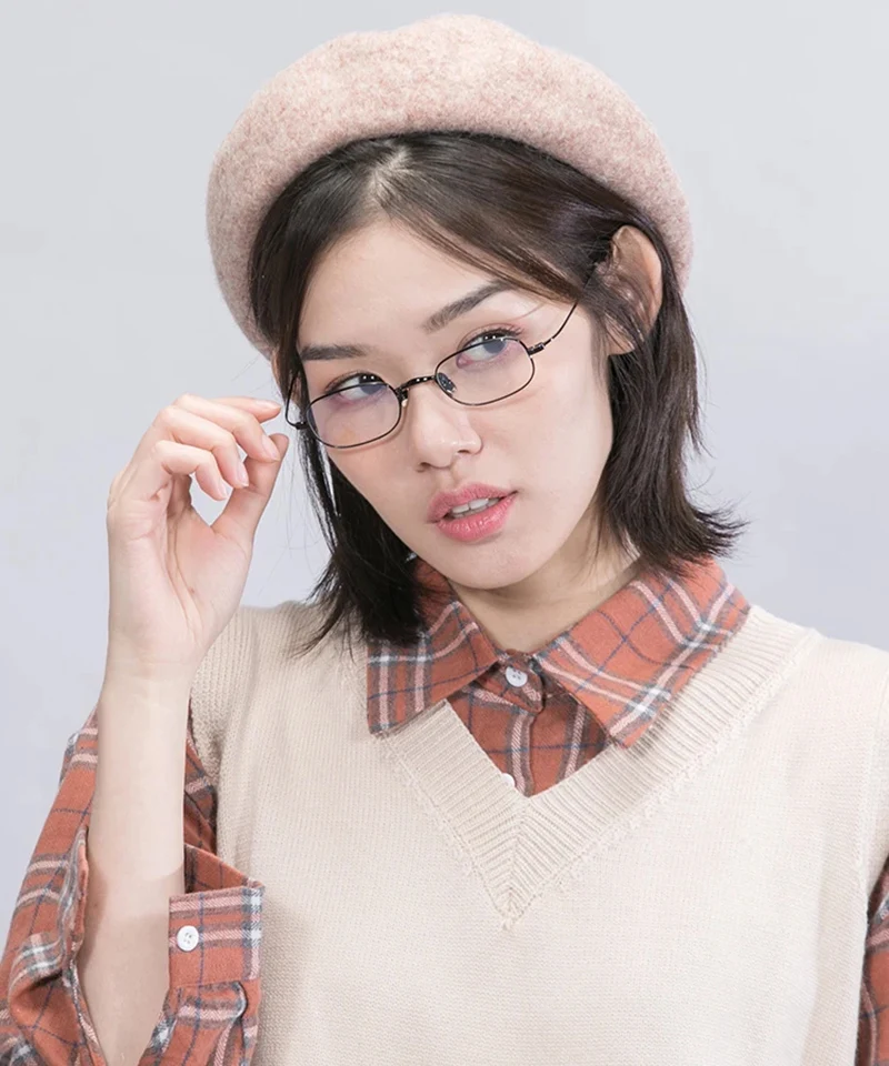 Pure Titanium Small Square Eyeglasses Men Women Vintage Ultralight Brand Design Individual Glasses Frame Eyewear Reading Oculos