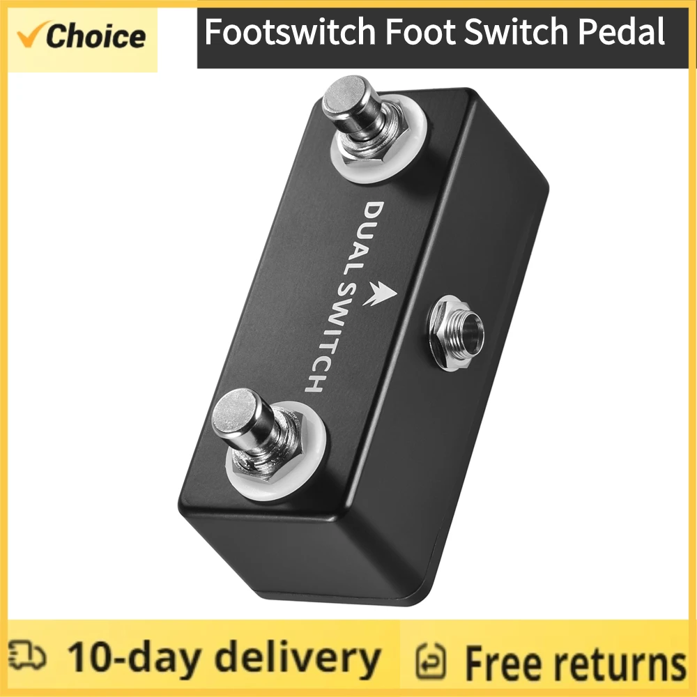 MOSKY DUAL SWITCH pedal Dual Footswitch Foot Switch Pedal Guitar Effect Pedal Guitar Accessories Full Metal Shell VS TAP SWITCH