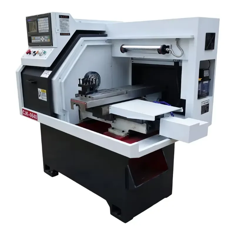 Automatic Bar Feeder Aluminium Metal Spinning Bed Lathe for Metal With Control CNC Turning Machine Slant Bed Lathe