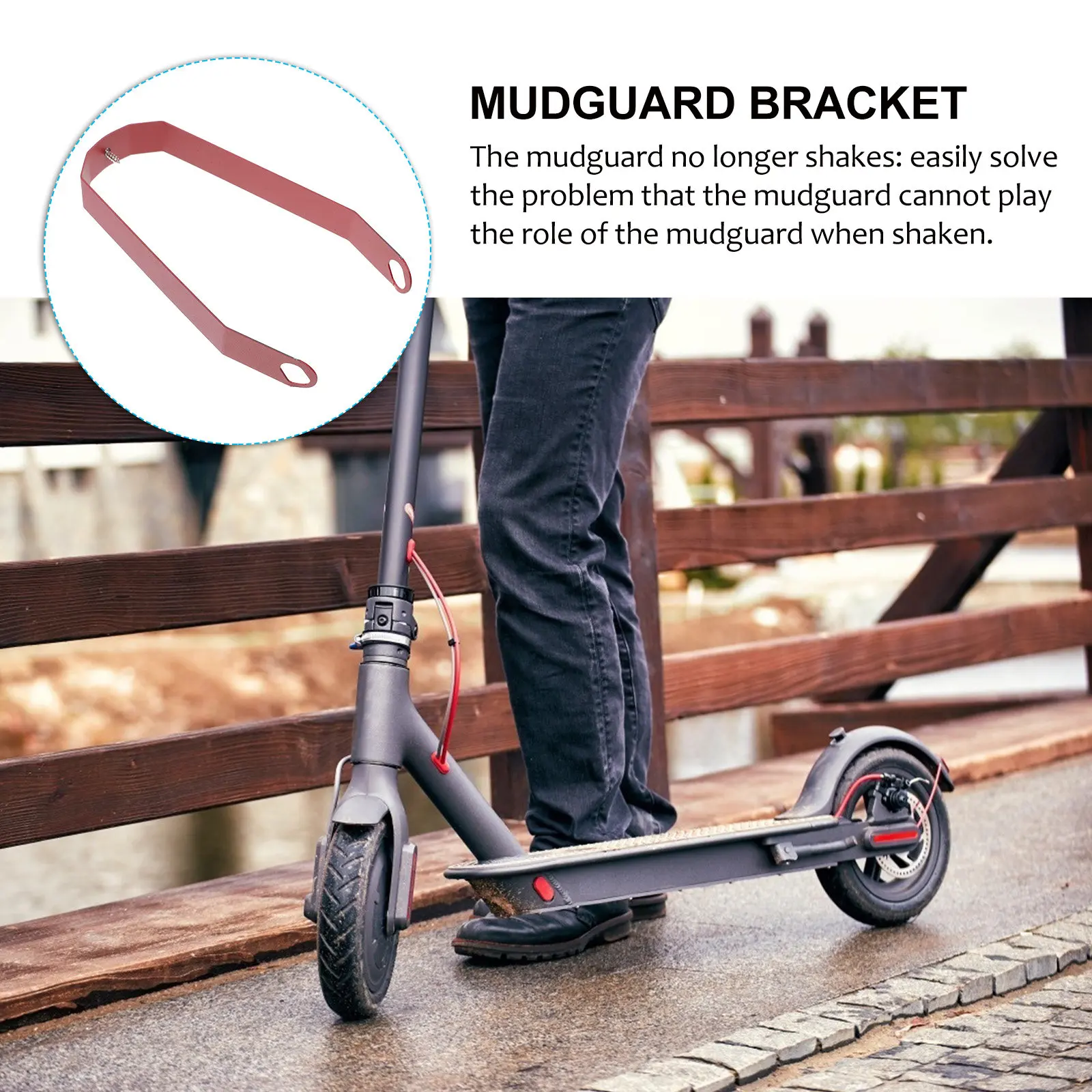 1Pcs Scooter Mudguard Bracket Rear Mount Rigid Support Stops Shaking Ensures Reliable Mud Protection Clean Riding Experience