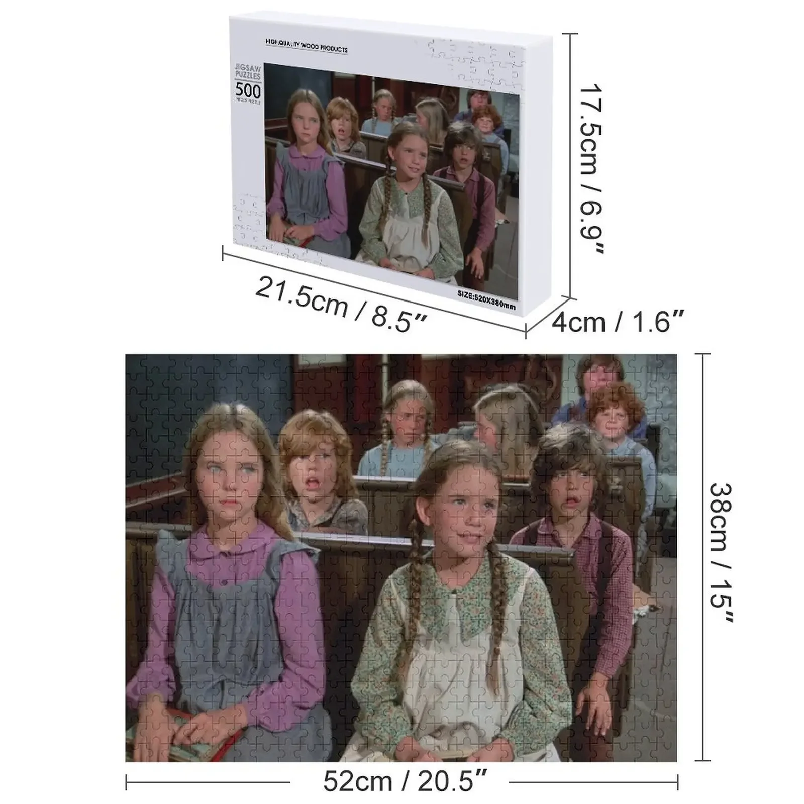 초원 위의 작은 집 클래스 직소 퍼즐 그림 어린이를 위한 맞춤형 퍼즐