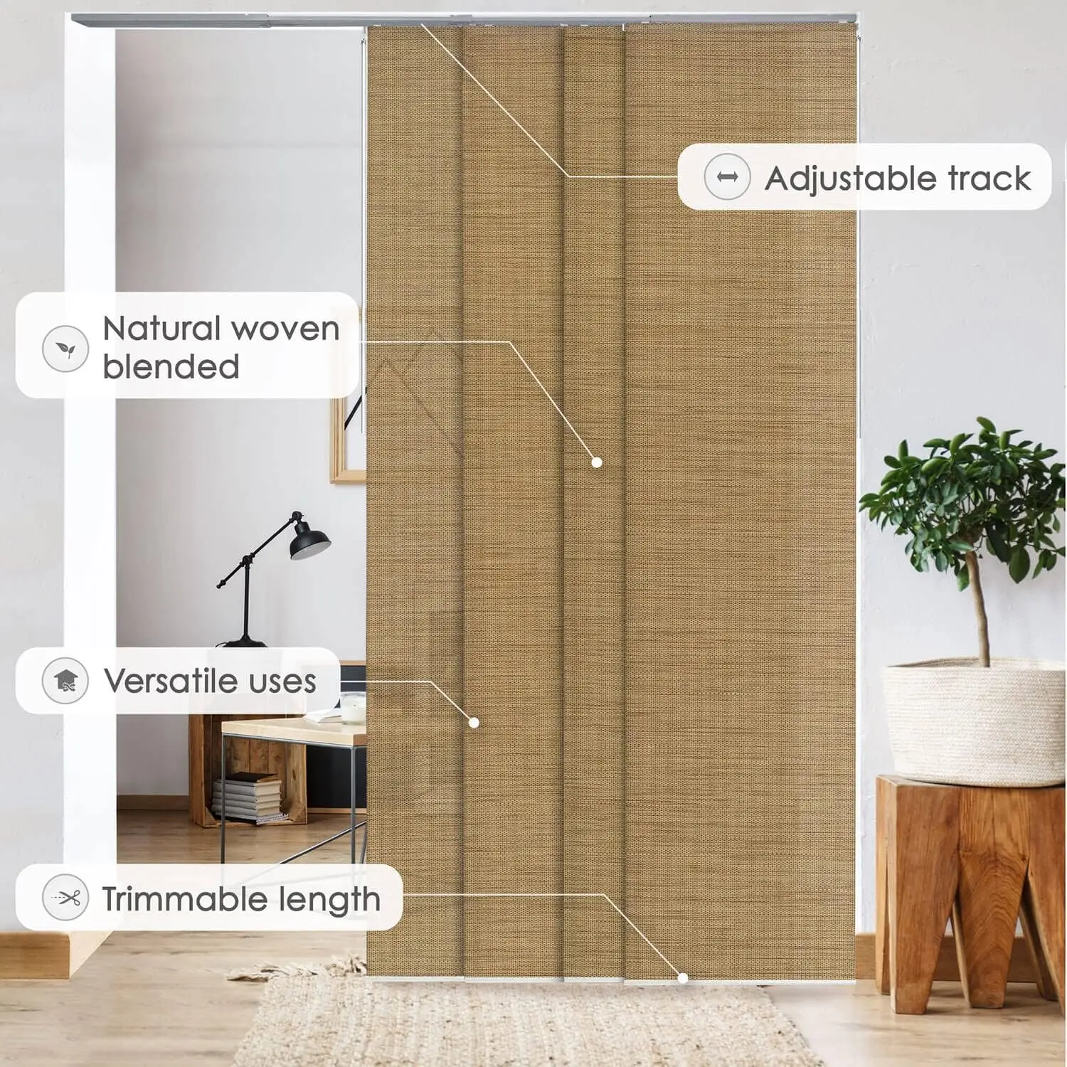 Design Adjustable Vertical Blinds, 45.8