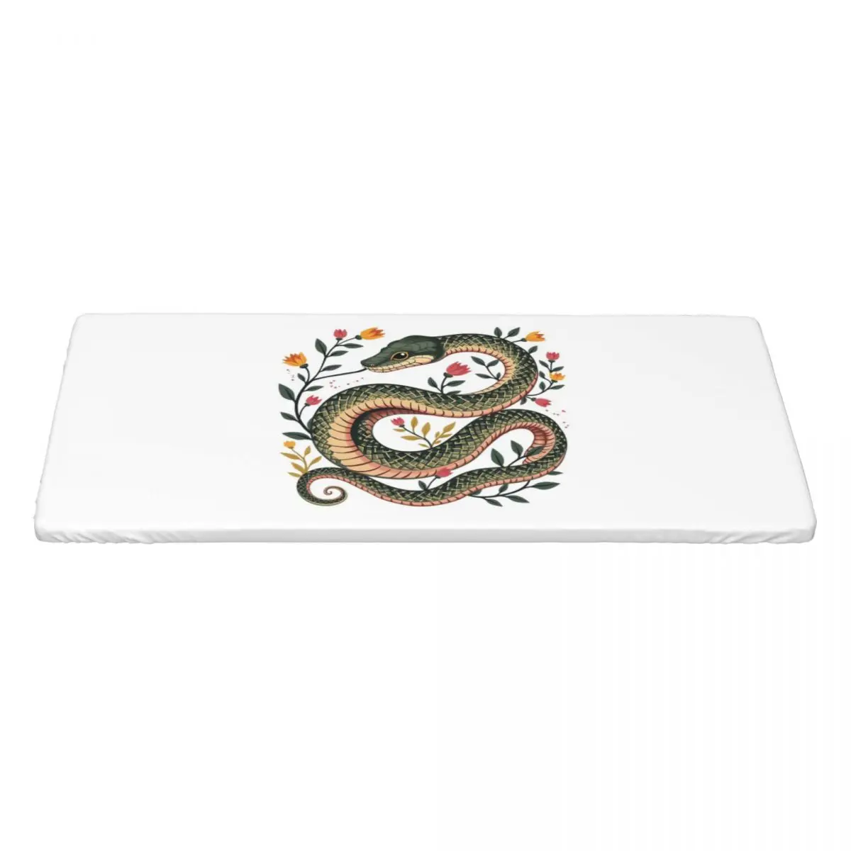 Botanical Serpent Nature Inspired Customized Rectangular Tablecloth Waterproof Table Cover for Dining Events Table Cloth