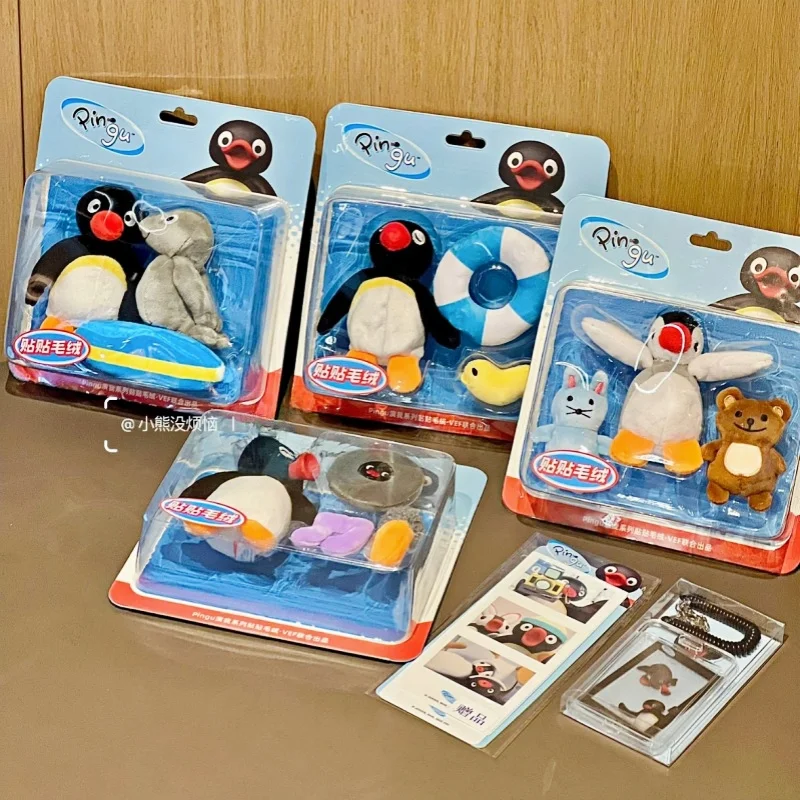 

Genuine Kawaii Cute Travel Pingu Pinga Penguin Plush Pendant Go Surfing Pasting Plush Toys Kids Stuffed Animals Toys For Gifts