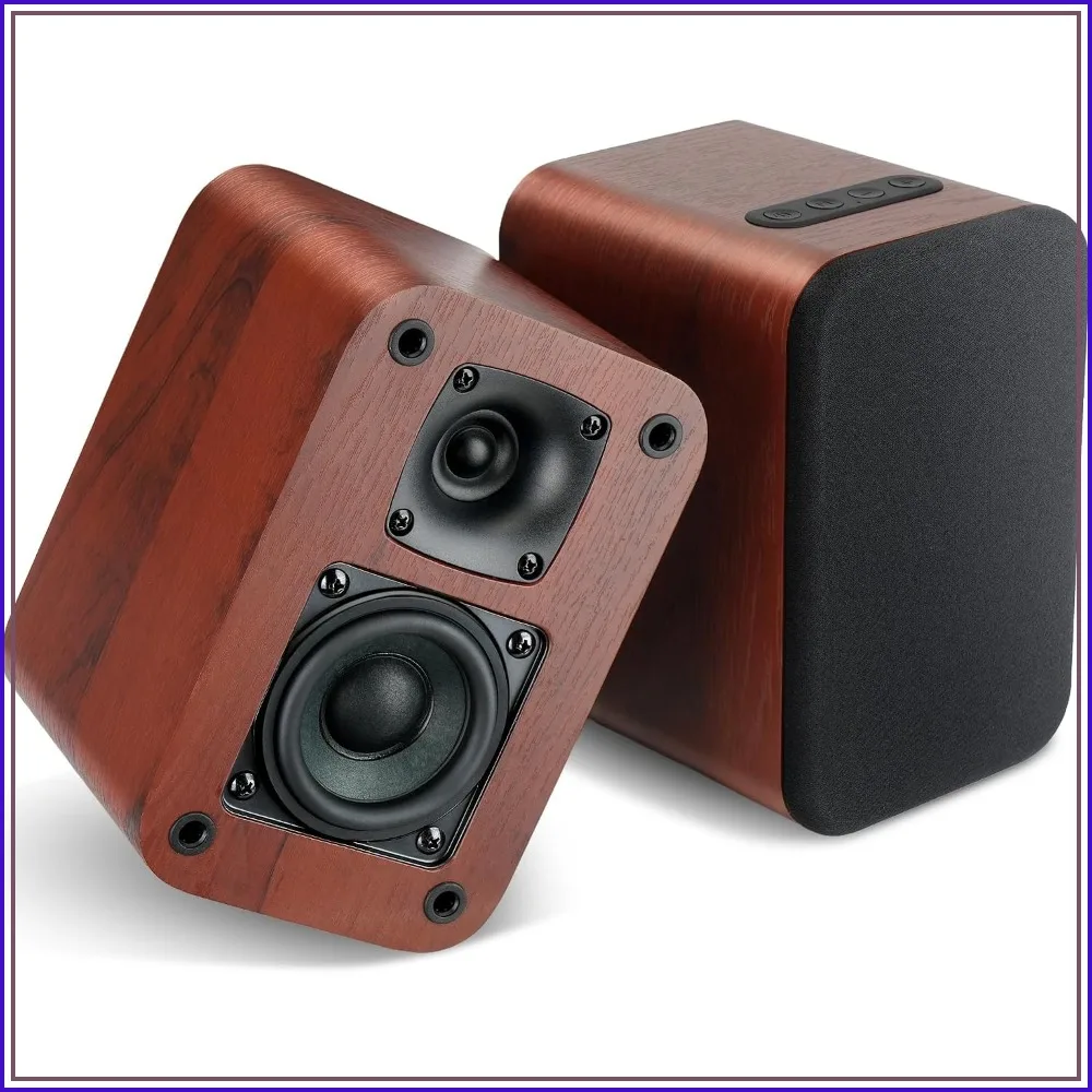 

Powered Bluetooth Bookshelf Speakers, 40W Stereo with 2.75" Woofer, Optical/AUX/ARC, No Amp Needed