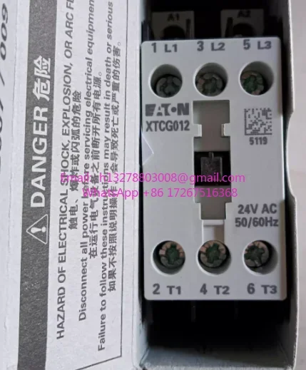 

2PCS New EATON Contactor XTCG012B00B2(24V50/60Hz)