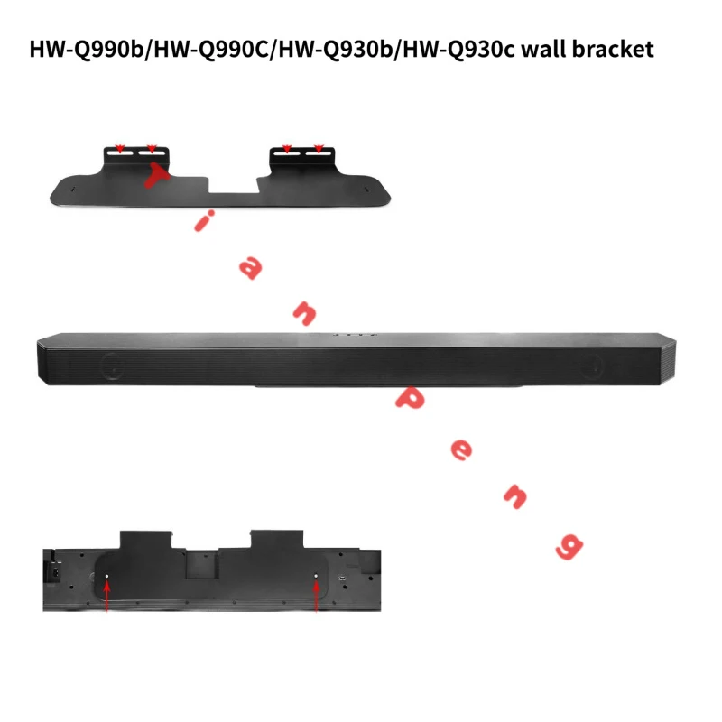 Brand New Metal Wall Mount Bracket for SAMSUNG HW-Q990B Soundbar