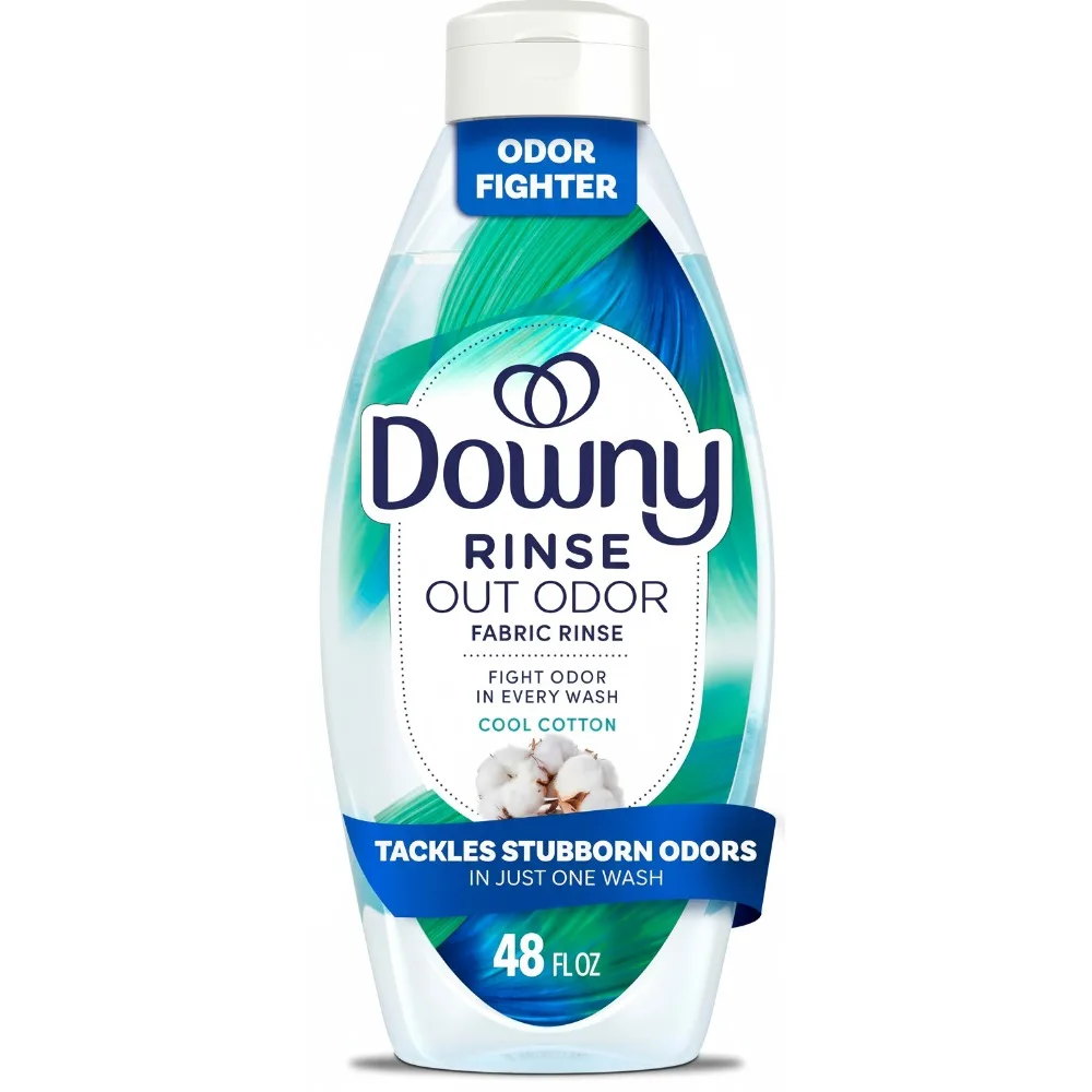 

Premium Laundry Odor Remover & Fabric Softener - Deep Clean, Gentle on Skin, HE Compatible, Cool Cotton Scent (48oz x 4 Pack)