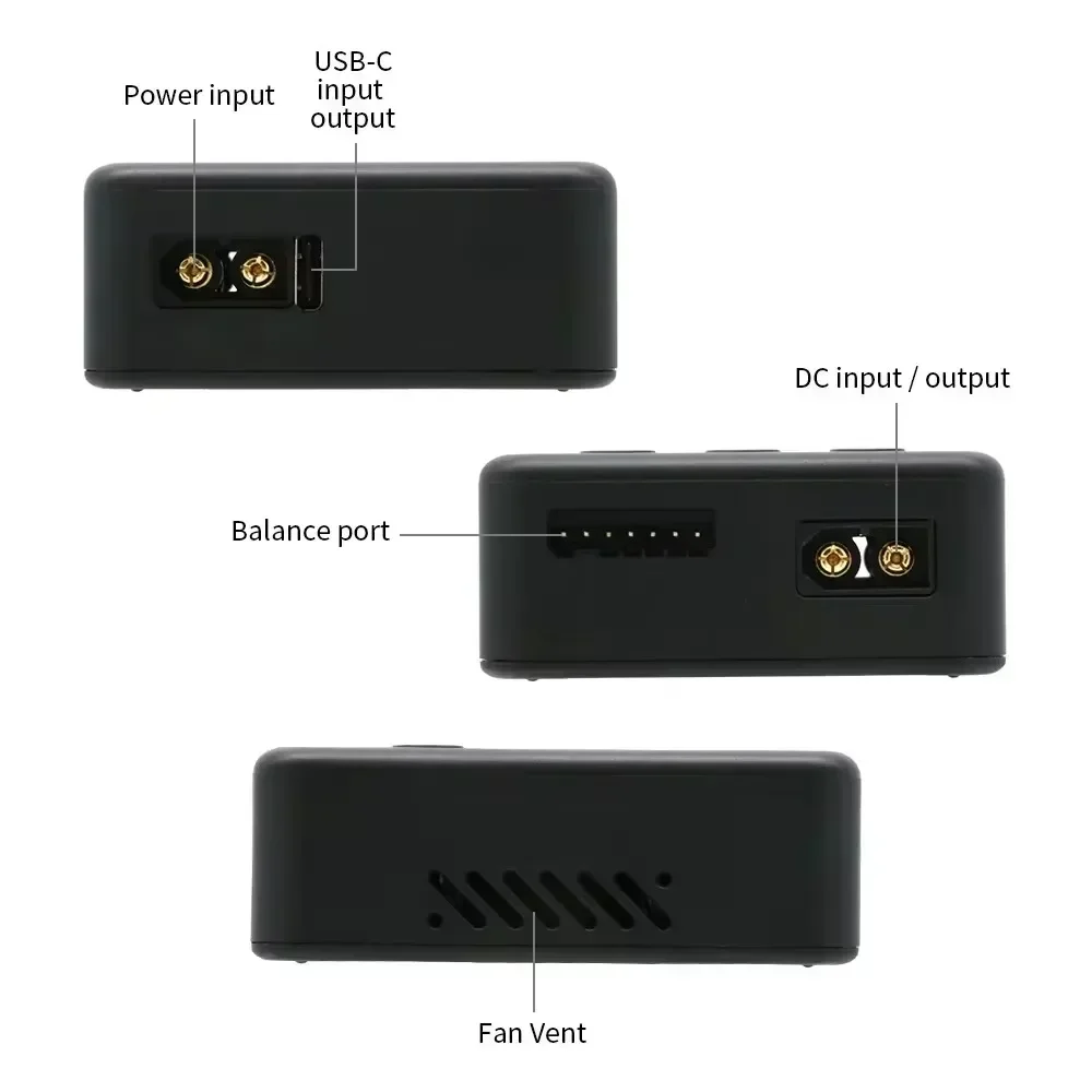 ISDT 608PD DC 240W PD3.1 10A/140W USB-C 5A Inteligentna Ładowarka Cyfrowa do Akumulatorów RC Typów /LiFe/LiPo, LiHv 1-6S/Pb 1-12S/NiMH 1-16S