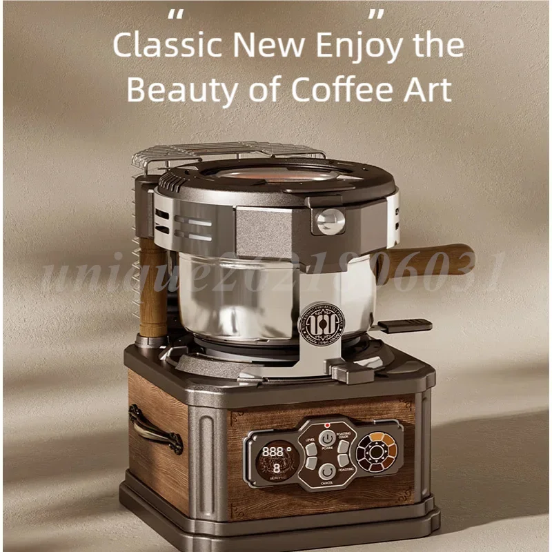 Small Portable Coffee Roaster Machine Coffee Bean Electric Roasting Roaster for Home Automatic Roasting of Green Coffee Beans