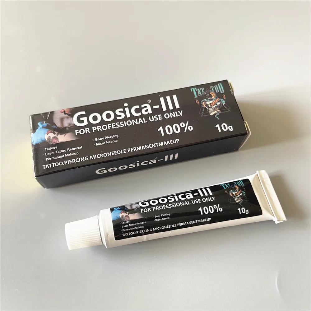 

Высший 100% Goosica 10 г, крем для татуировки для перманентного макияжа, пирсинга, микроблейдинга, бровей, глаз, губ