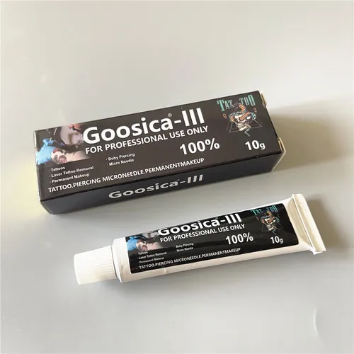 Imagen 1 del producto El más alto 100% Goosica 10G antes del tatuaje crema para maquillaje permanente Piercing Microblading ceja delineador de ojos labio