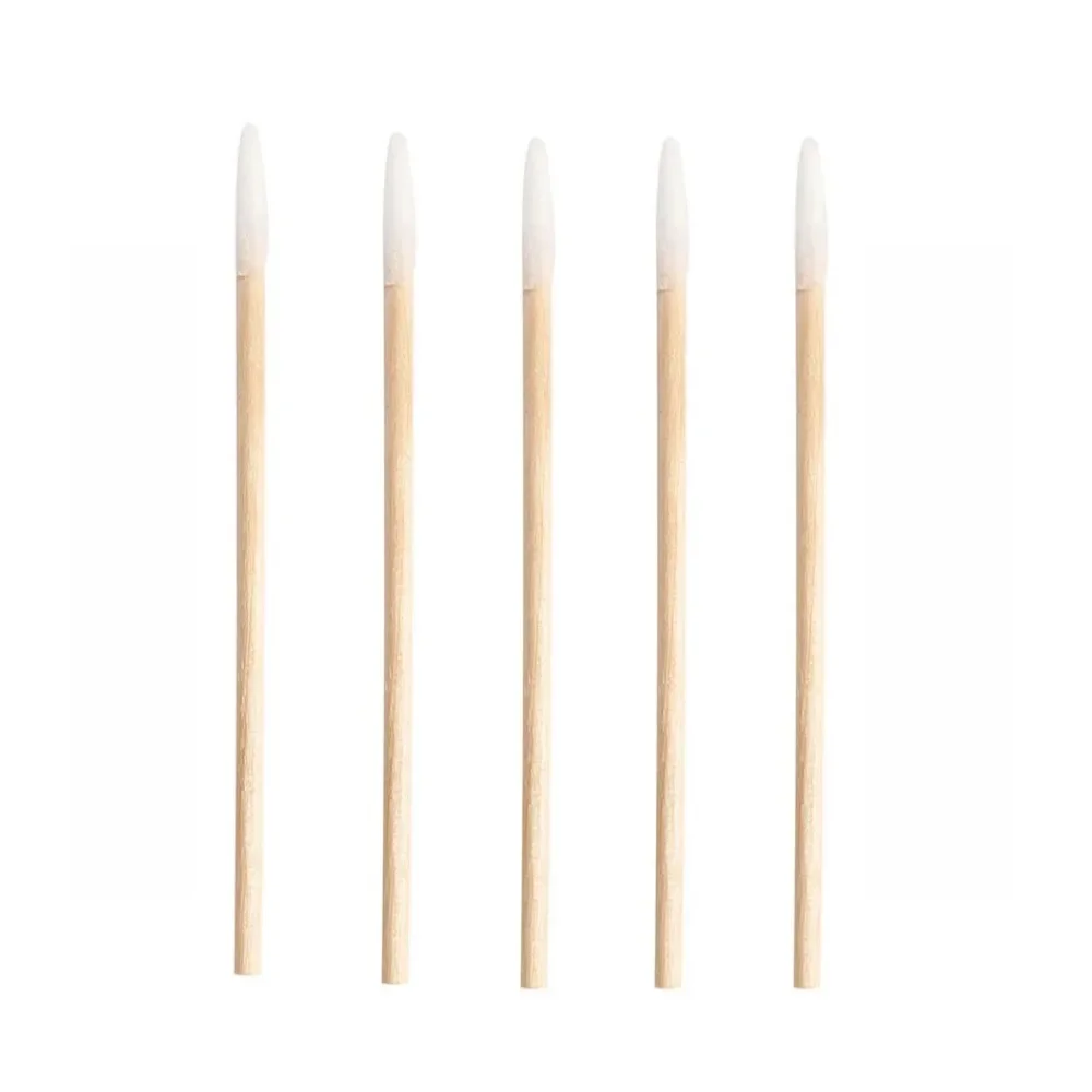 1000 pz Micro Legno Tampone di Cotone Strumenti di Estensione Delle Ciglia Tatoo Microblading Pulizia Bastoni di Legno Cosmetico Spazzola di Cotone Germogli Punta