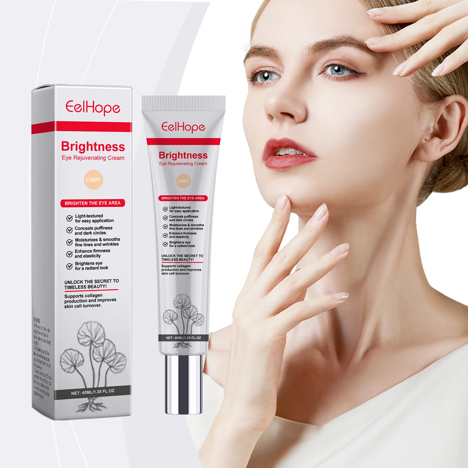 Eye Concealer Hydrate Sensitive Skin Improved Dullness Around Eyes Lightweight Delicated Undereye Care Remove Dark Circles 40ml