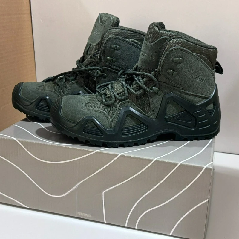 Luxury Brand Men Trekking Boots Anti Slip Outdoor Mountaineering Boots for Man Designer Climbing Shoes Rubber Hiking Shoes Mens
