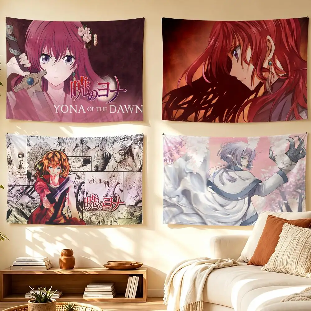 Yona Of The Dawn Tapestry Banner For College Dorm Bedroom Outdoor Living Room Wall Art Decor Party