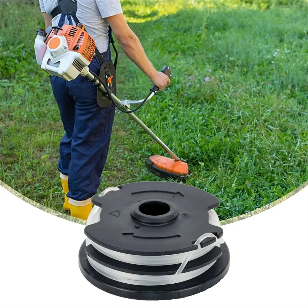 A23PBG 6Pcs Thread Spools for LIDL/Parkside Cordless Grass Trimmer PRTA 20-Li A1 B2 C3 String Garden Tool Replacement Part