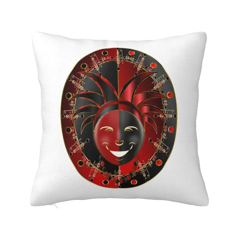 Funda de almohada sonriente Eshu Elegua, decoración para sala de estar, funda de cojines de lujo para sofá, asiento de coche, funda de almohada cuadrada de poliéster