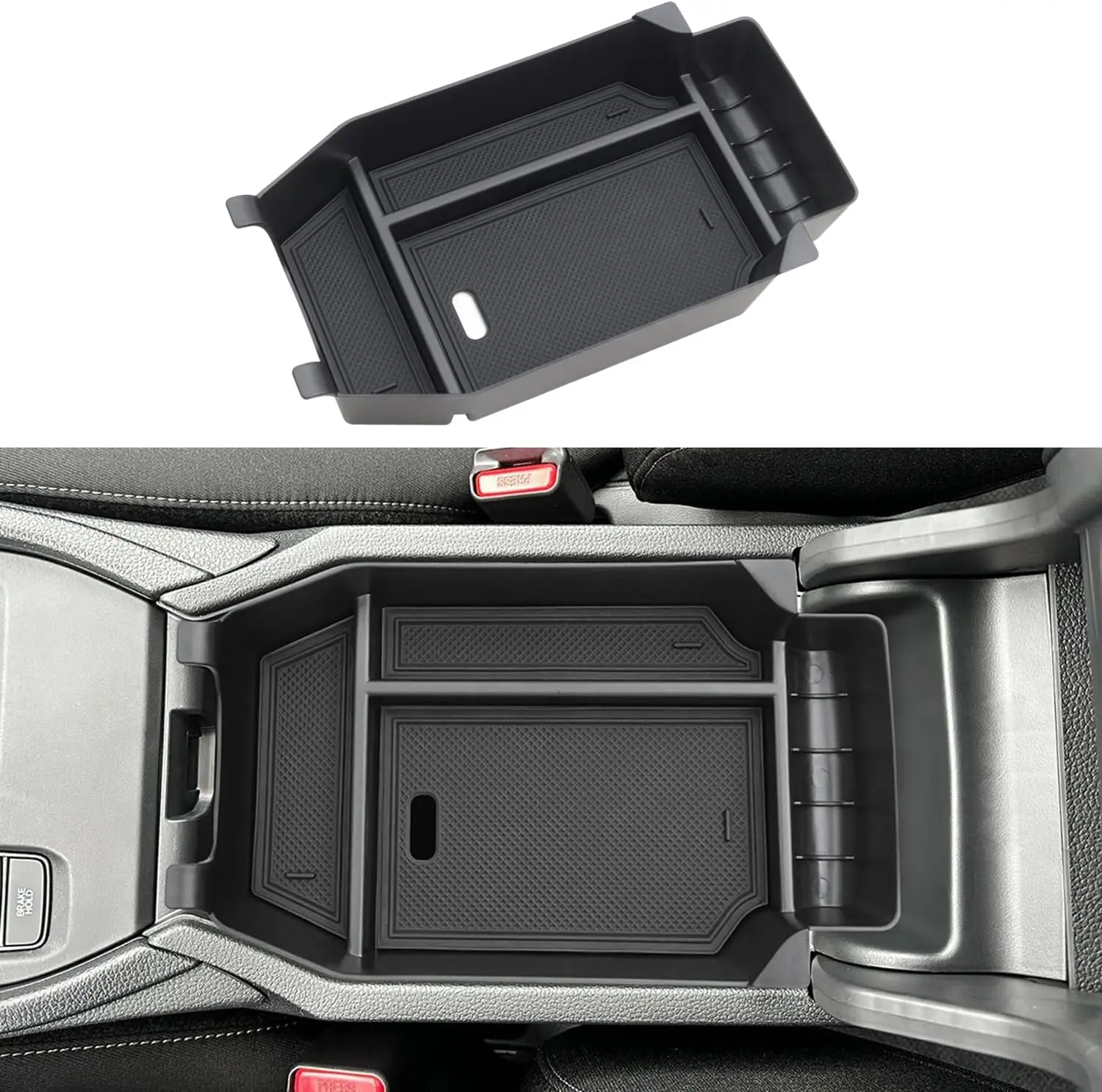 Compatible with Honda Accord 2023 2024 Center Console Organizer 11th Gen Accord Armrest Storage Tray ABS Plastic Material Pallet