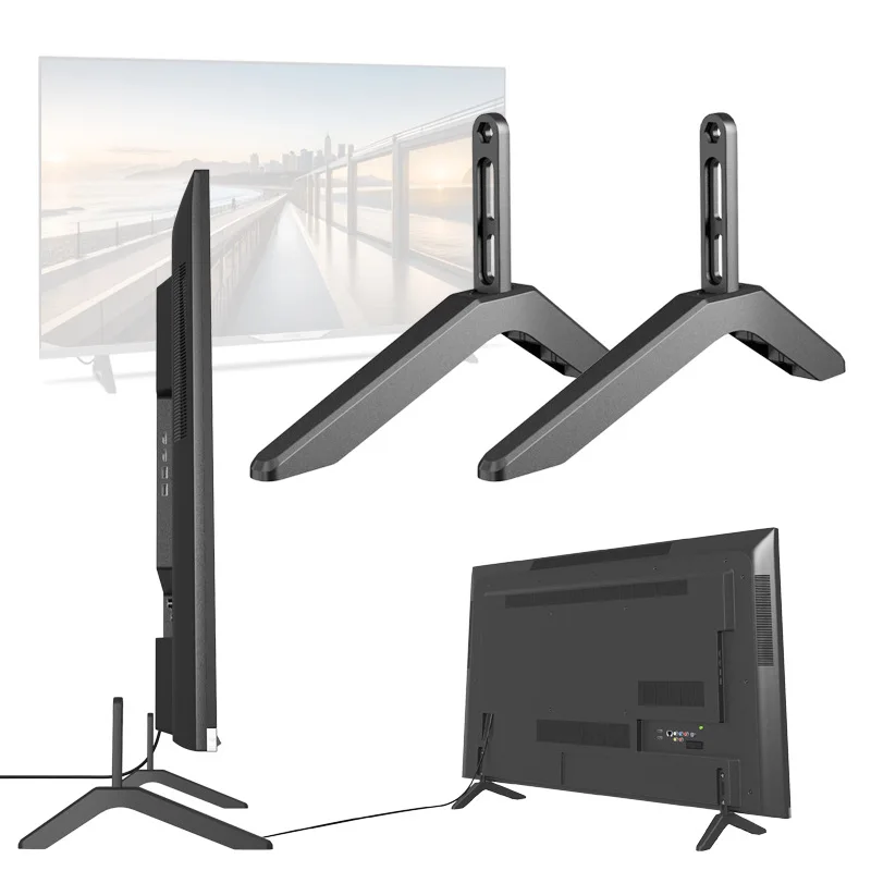 

Universal TV Stand Bracket 3 Generation Fully Upgraded Vertical TV Desktop Aluminum Stand For 30-75 inch Screen Monitor Stand