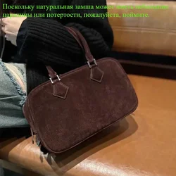 Motingsome retro couro genuíno mulher sacos de luxo saco travesseiro bolsa camurça bezerro senhora diariamente bolsas ombro casual tote 2024