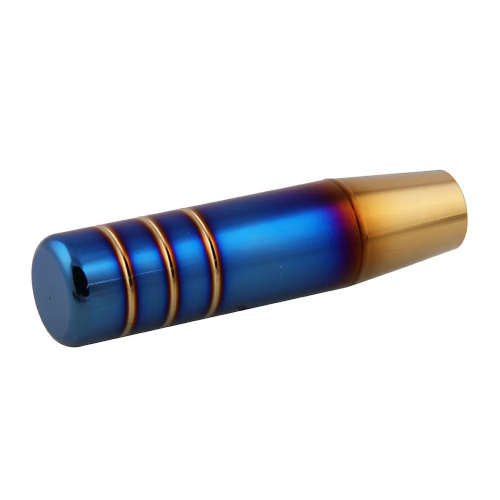 13Cm Blue Baked Car Gear Knob Professional Replacement Aluminum Alloy Shifter Lever Car Styling Accessories Luxury Upgrade