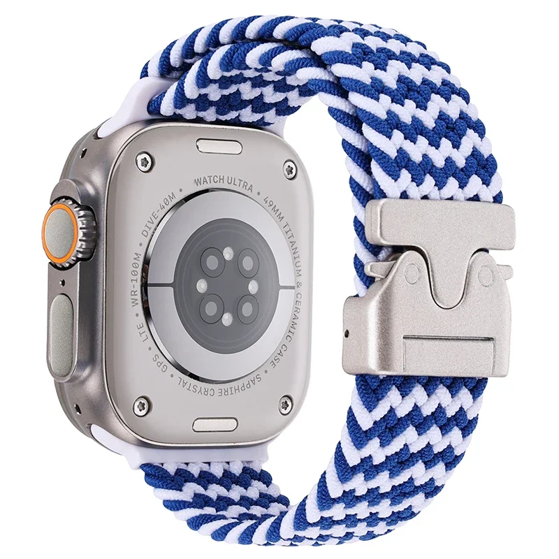 Parachute gevlochten band voor Apple horlogeband 46 mm 44 mm 45 mm 42 mm 41 mm 40 mm Ultra 2 49 mm voor iwatch Series 10 9 SE 8 7 6 5 4 riem