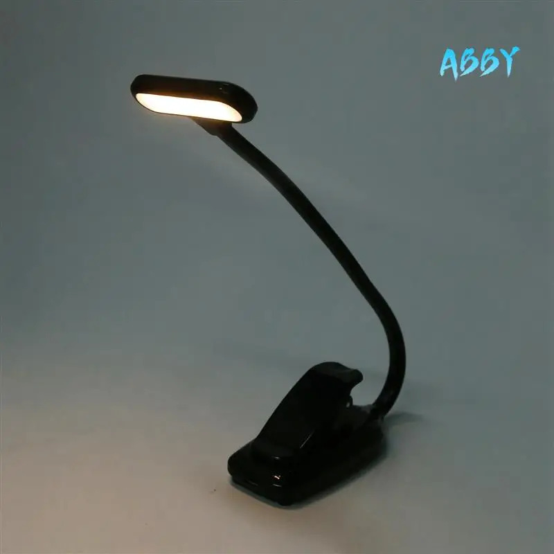 

ABBY-6X LED Book Lights, Rechargeable Clip On Light, 3 Lighting Modes, 9 Leds, Eye Protection Reading Lamp,For Reading-Black