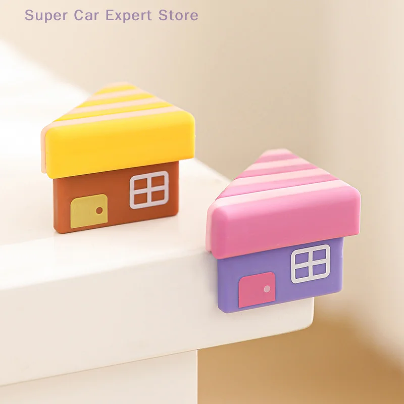 

2/4Pcs PVC Table Corner Protective Cover Soft Baby Safety Table Corner Protector Self-Adhesive Anti-Collision Angle Guard