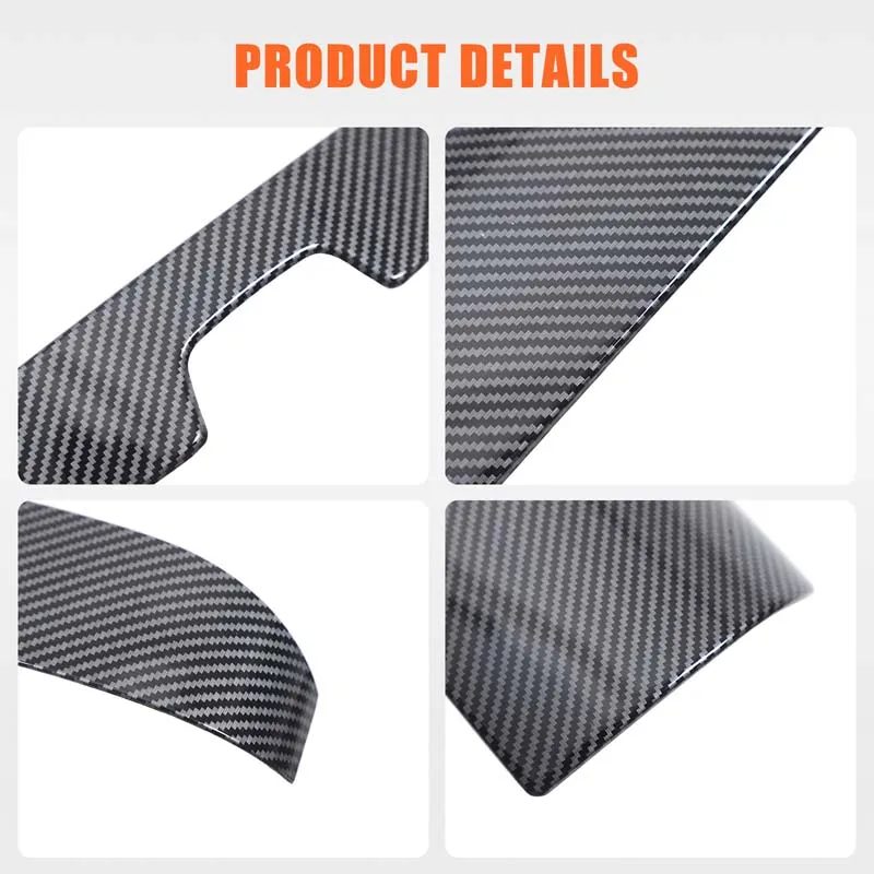 

4 шт., АБС-пластик из углеродного волокна для Mercedes-Benz S-Class W223 2021-2024, подлокотник центральной консоли автомобиля, декоративная крышка, автомобильные аксессуары