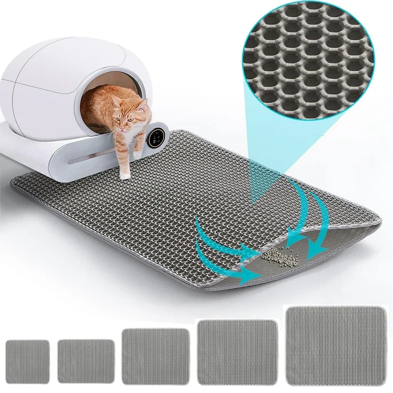 Cat Litter Mat Double Layer Pet Toilet Waterproof Pet Litter Box Mat Nonslip Sand Cat Washable Mat Clean Pad Pet Clean Supplies