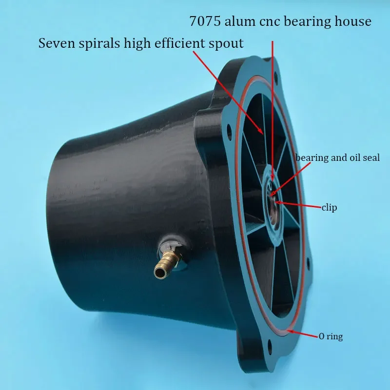 MSQ-Propulseur à Jet d'Eau de 85mm avec Accouplement, Arbre en Acier Inoxydable de 10mm pour Planche de Surf, Modèle de Bateau Rc de Bonne Qualité