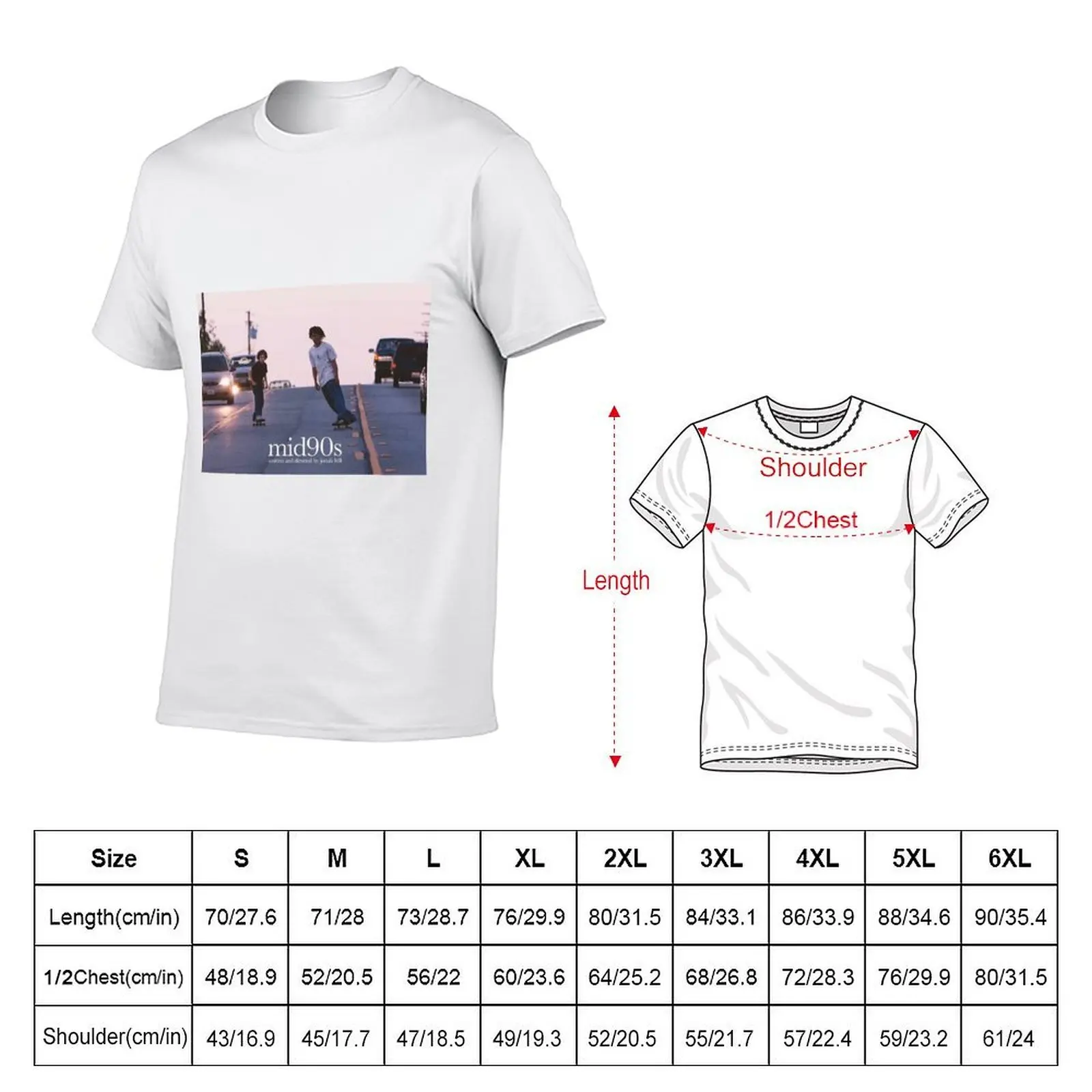 mid90s aesthetic poster T-Shirt vintage graphic tee custom t-shirts clothing for men