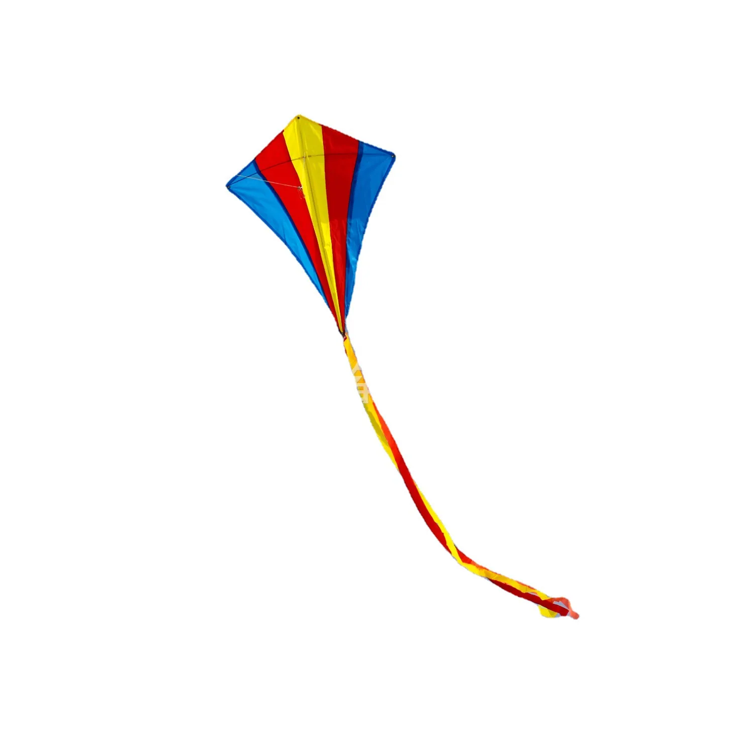 Weifang Kite Rainbow Diamond Long Tail Kite com linha de 50 m para presente de aniversário infantil