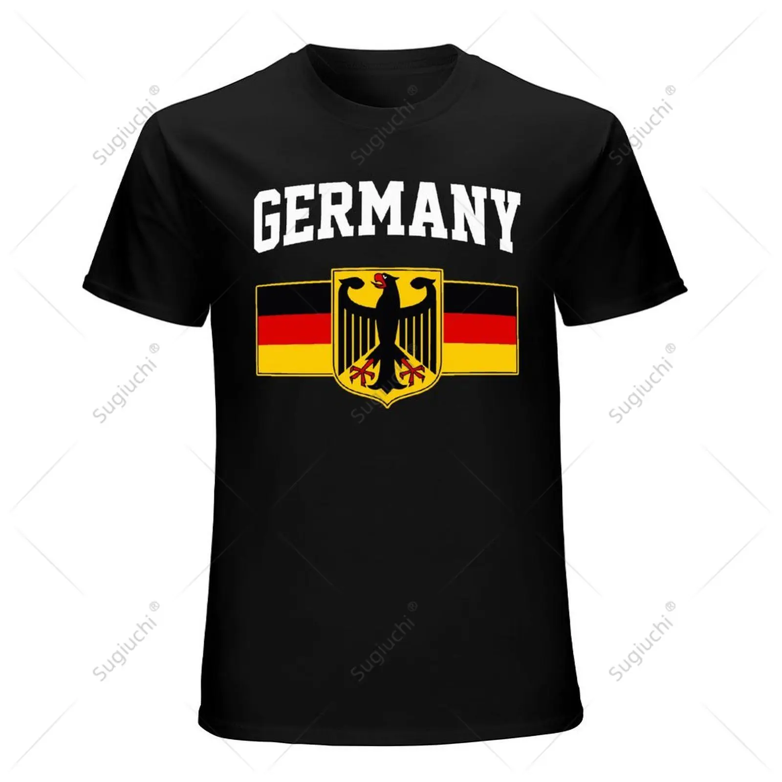 Unisex uomo germania bandiera Deutschland German Eagle Emblem Tshirt Tees magliette donna ragazzi T-shirt 100% cotone