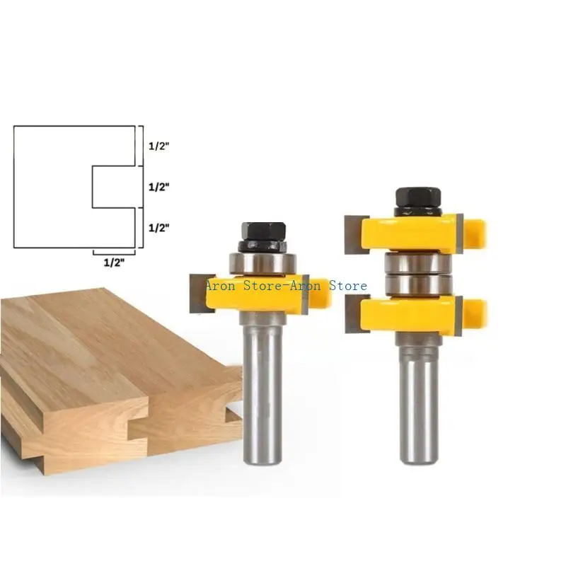 H3CF Langlebige mit Zunge und Grooves Router Bit Set erzielen ein besseres Ergebnis