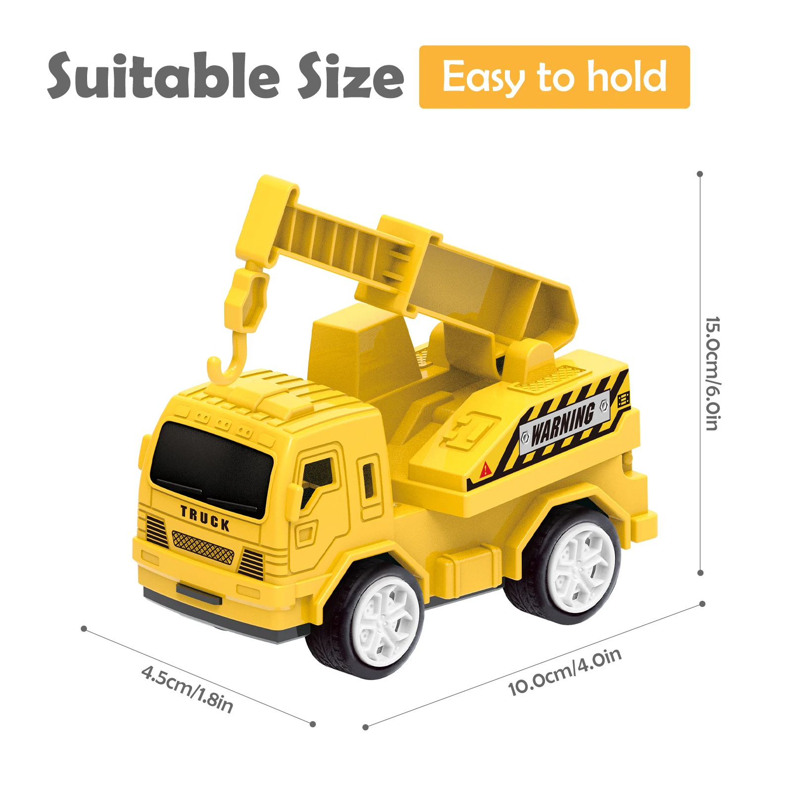 Set di giocattoli per veicoli da costruzione, giocattoli per ragazzi, include veicoli da costruzione pull-back, gru a torre e altri accessori e mappe di scena, interazione familiare/regali per le vacanze/Natale