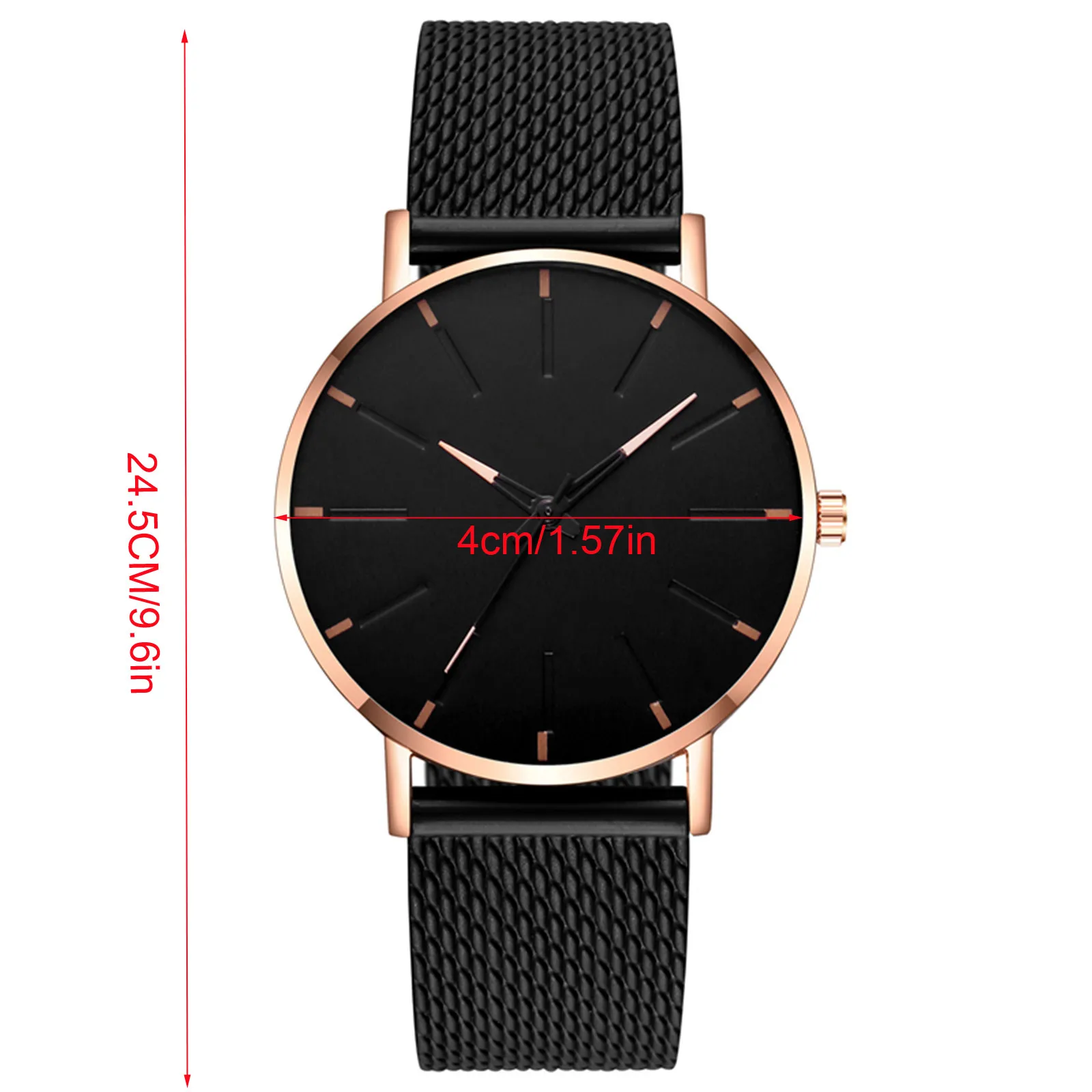 Men\'s mesh strap ultra-thin quartz watch