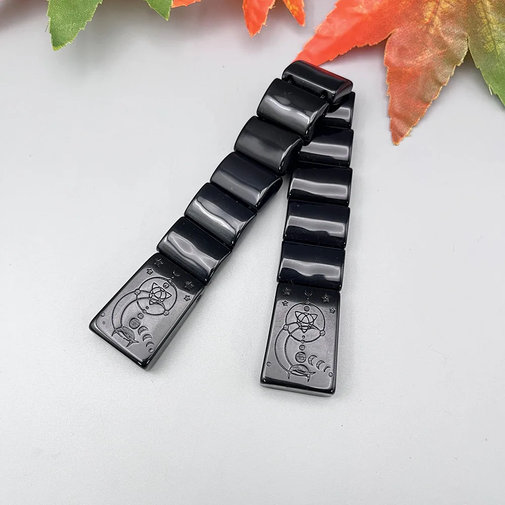 NJ139 CHETKI Black Block Combination Fingertip Rotatable Folding For Stress Relief Decompression Prayer Meditation Rosary Gift