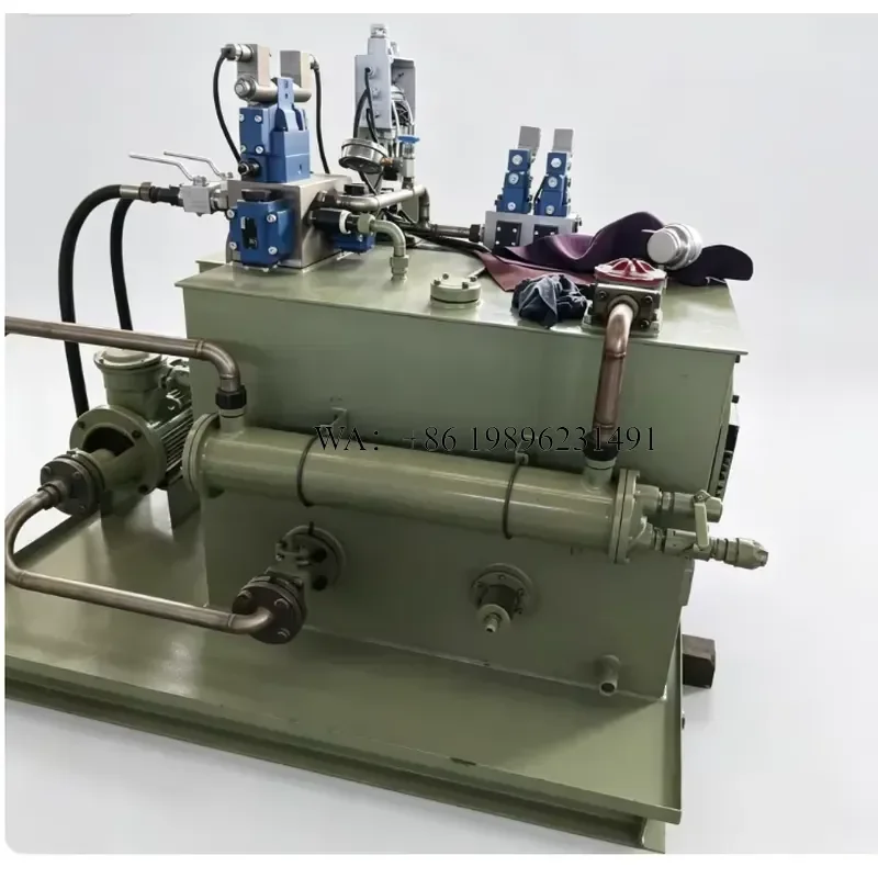 Wmwmnu Custom Hydraulic Power Pack System Integrated Station with Manifold Valve Oil Tank and Cylinder for Industrial Use