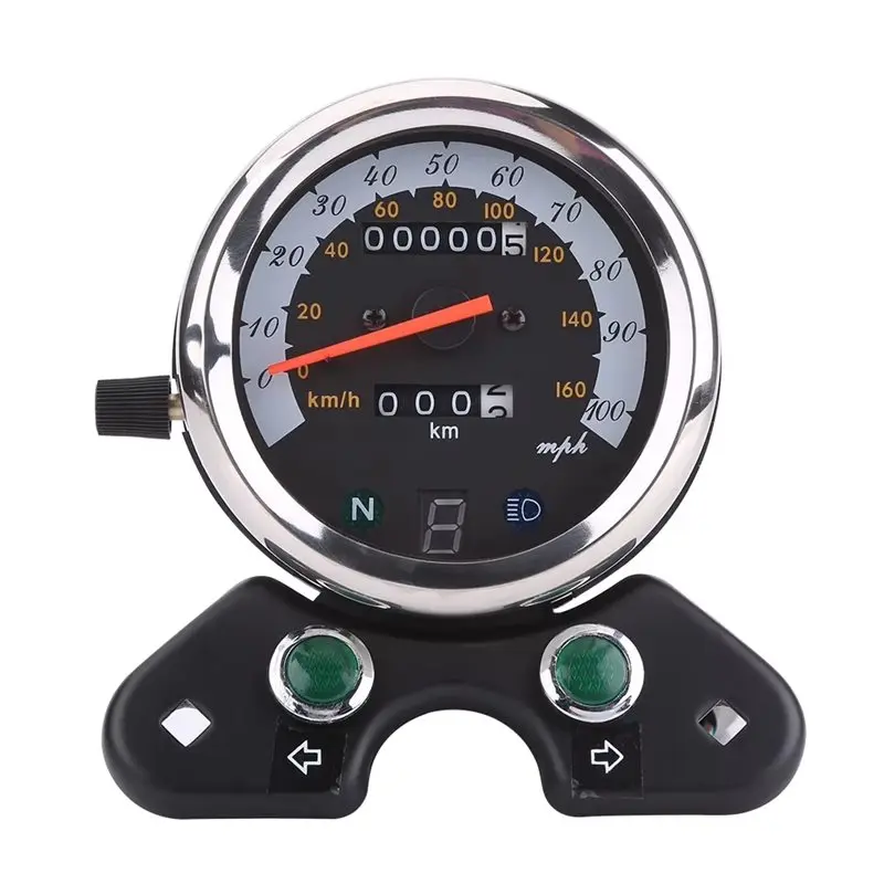 Universal Odometer Meter Speedometer For Suzuki GN125 TU250 Retro Motorcycle Modification Instruments