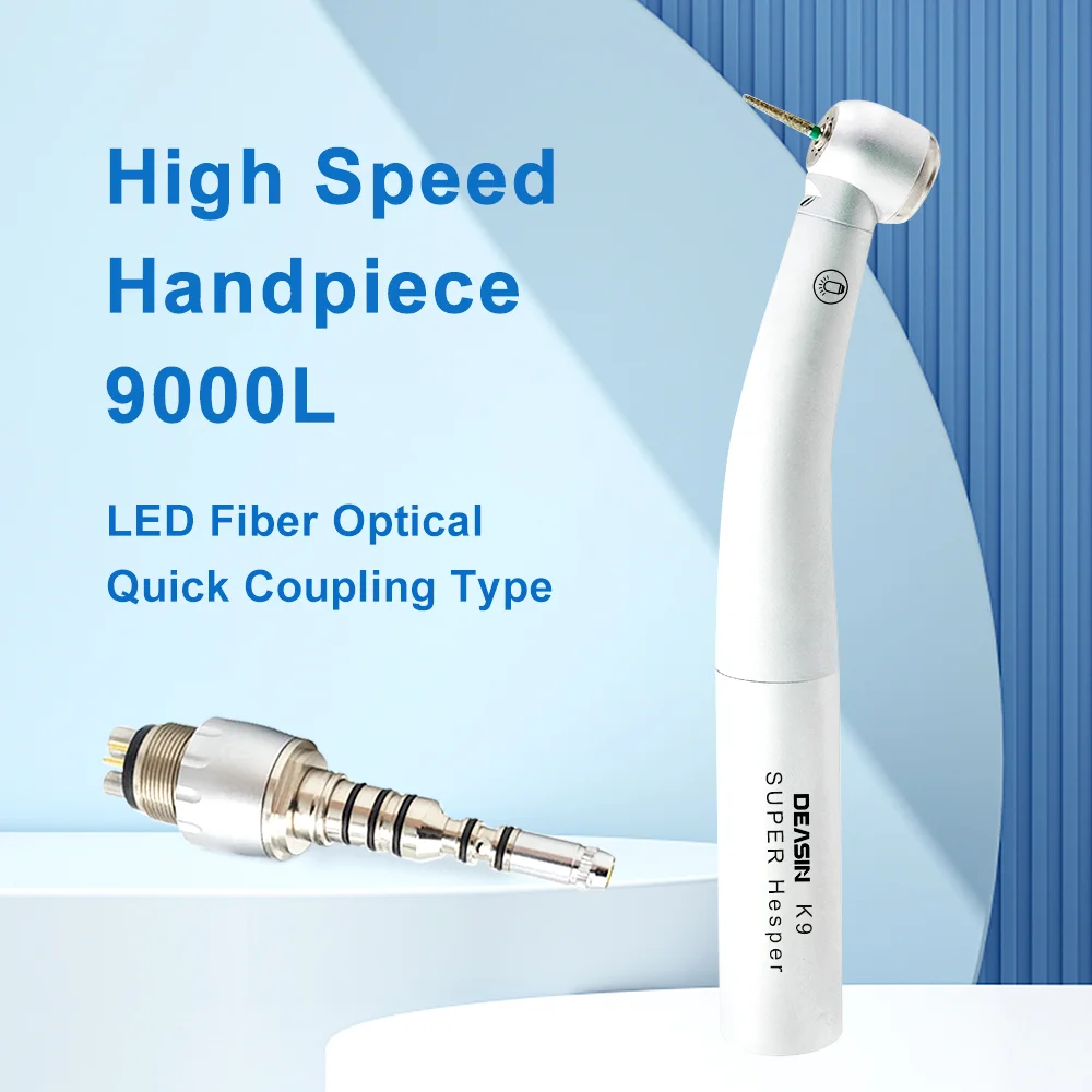 

Dental High Speed Handpiece Fiber Optic LED Turbine Handpiece 8000 /M9000L For Kavo Quick Coupling Dentistry Tools