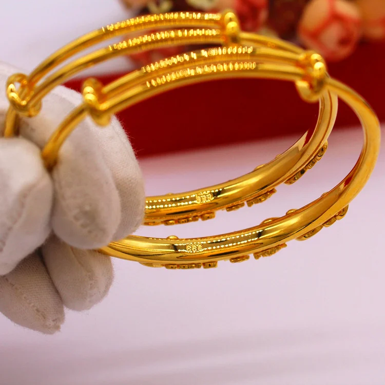 Braccialetto Stereo per gioielli da sposa Dubai in medio oriente da donna con bracciale in oro imitazione drago e fenice africano