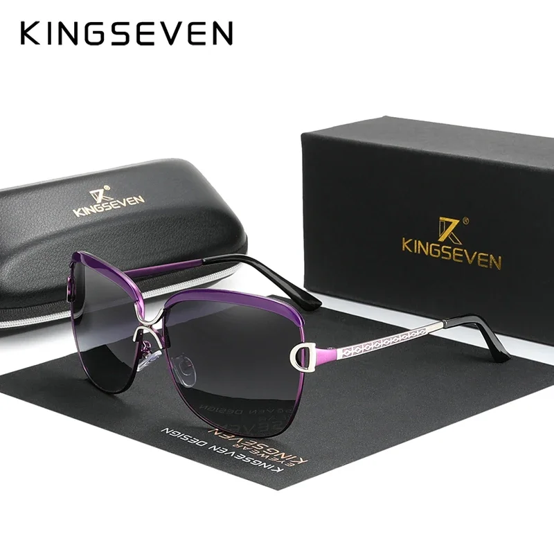 KINGSEVEN 2024 Fashion Design Frame Women's sunglasses UV400 polarized lens sports casual sunglasses