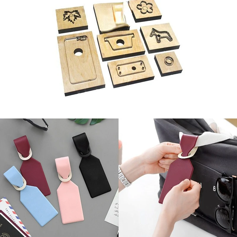 Japan Steel Blade Rule Die Cut Steel Plane Luggage Tag Cutting Mold Wood Dies Cutter Punch Tool for Leather Crafts 60x180x10mm