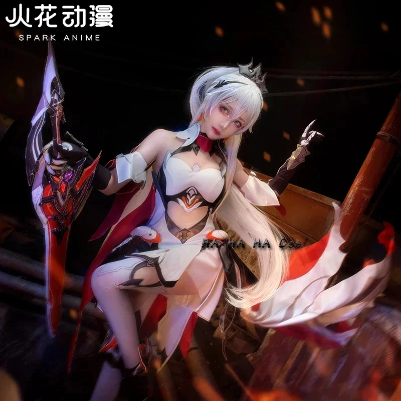 زي أنيمي تأثيري للنساء ، زي هالوين ، فستان مثير ، زي عباءة ، شعر مستعار مجموعة كاملة جديدة ، هونكاي تأثير 3 ، بدلة لعبة كيانا كاسلانا