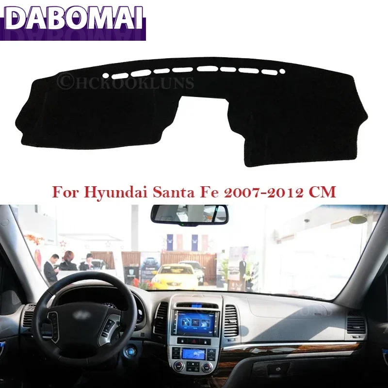 

Car Accessories Dash Board Sunshade Carpet Dashboard Cover Protective Pad for Hyundai Santa Fe 2007 2008 2009 2010 2011 2012 CM