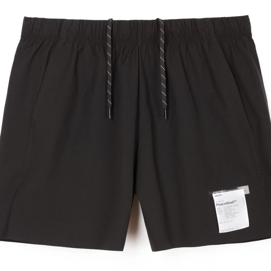 

Casual 5-Inch orts Trendy Brand SATISFY Summer Leisure Straight Leg Elastic Waist mid Waist Youthful Energy Sle Pure Color